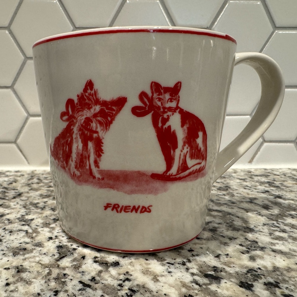 Anthropology Home “Friends” Coffee Mug designed by Artist Molly Hatch.